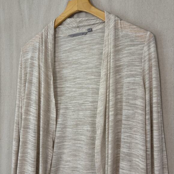 Athleta Womens Boho Chic Open Cardigan Size L Cream Minimalist Athleisure Casual - Picture 2 of 8